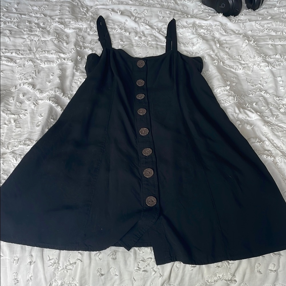 Express Black Button-Down Dress
